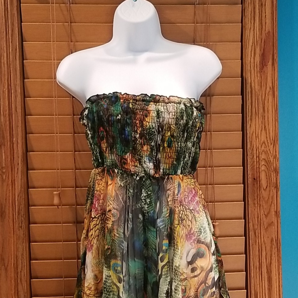 🔮🔥3 for $15.🔥 Gorgeous Peacock Inspired Dress